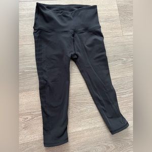 Lululemon Leggings, Cropped, size 2, Black